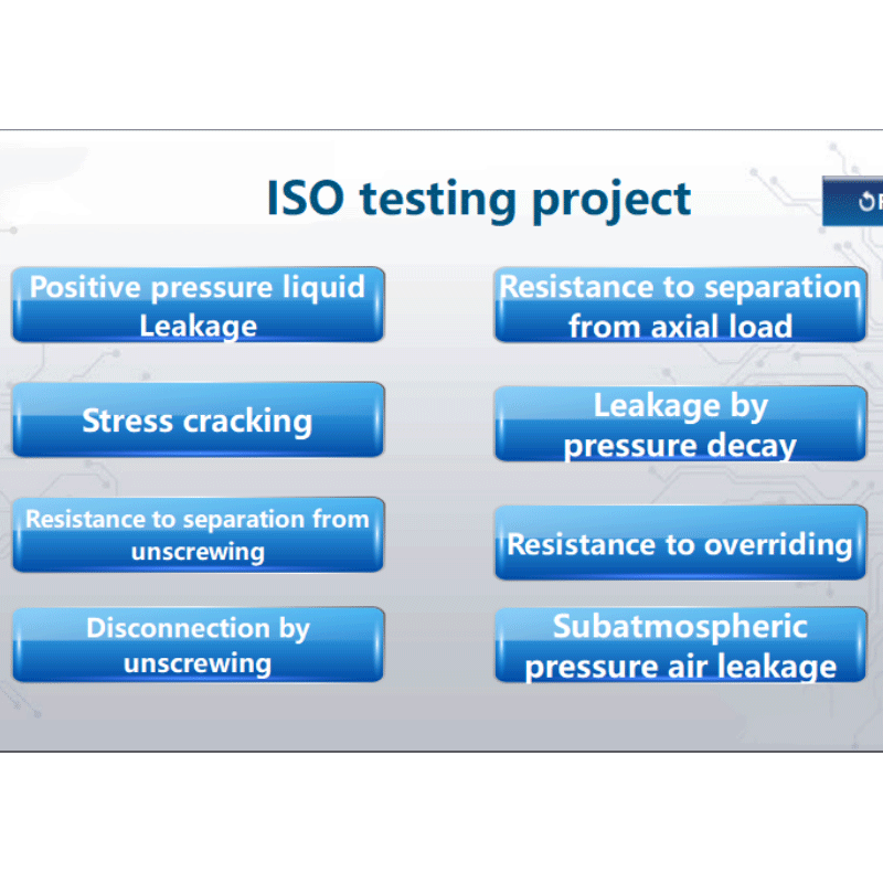 Probador de rendimiento de junta c&oacute;nica Luer PYT-369 6% (4)